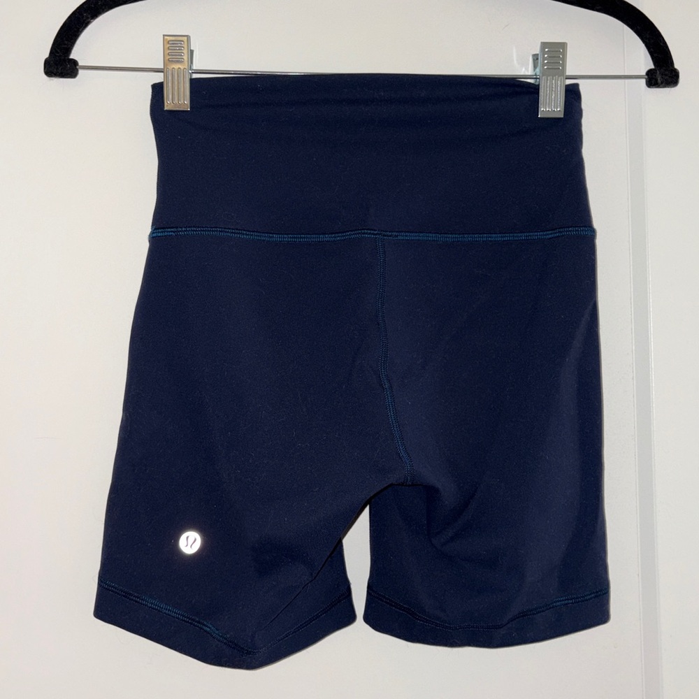 Lululemon Navy Biker Shorts